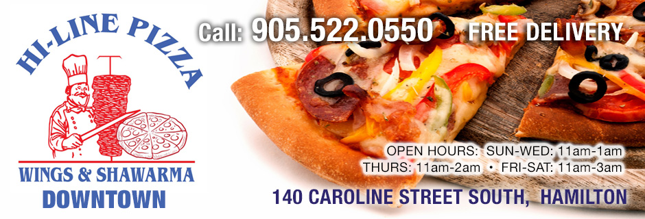 Hi-Line Centre Pizza and Wings - Pizza delivery in Downtown Hamilton